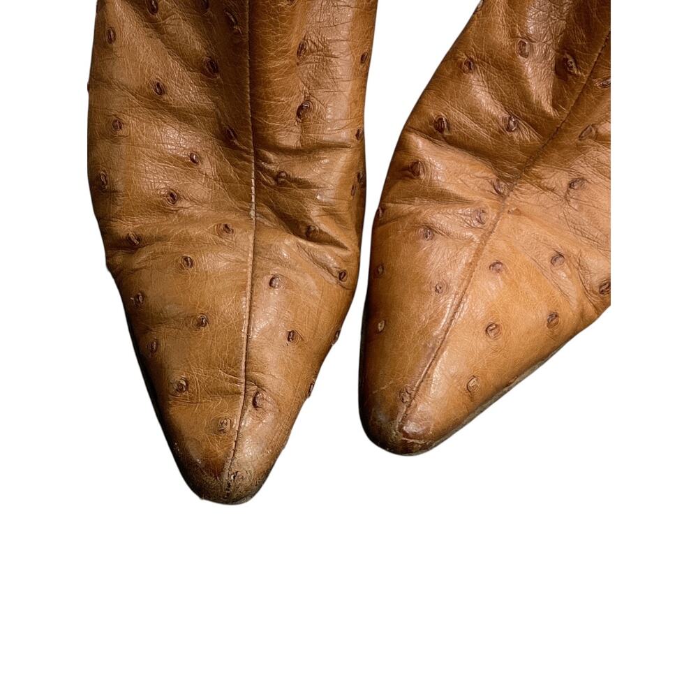 Manolo Blahnik Ostrich Bootie - Picture 6 of 6